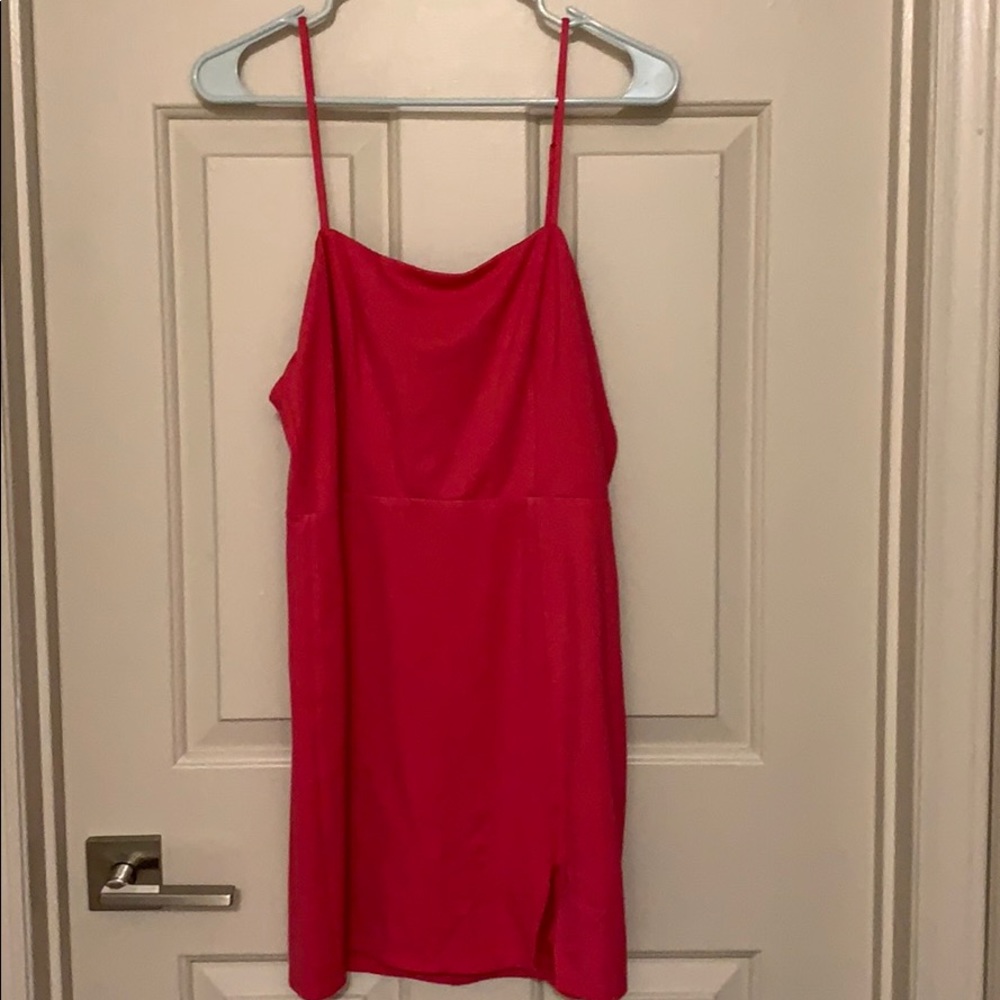 Fun, fitted hot pink party dress NBD x Naven